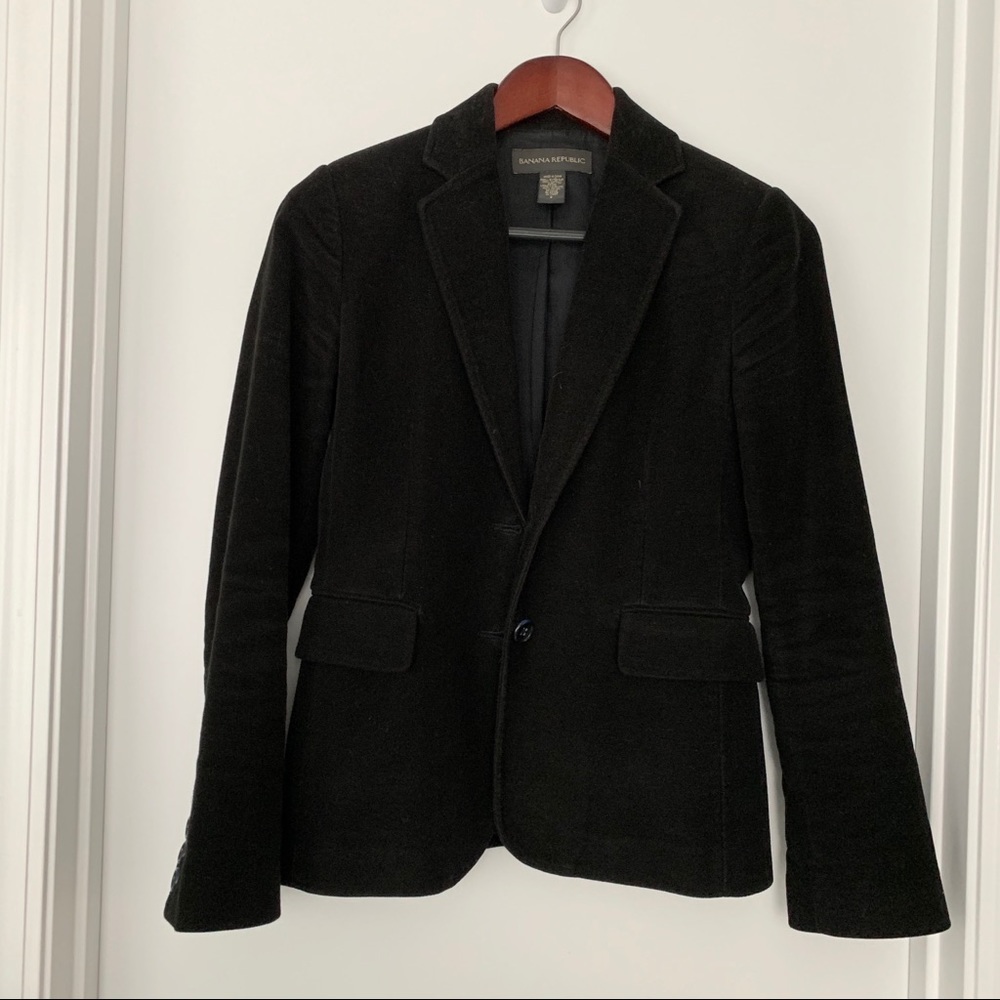 Banana Republic black moleskin blazer